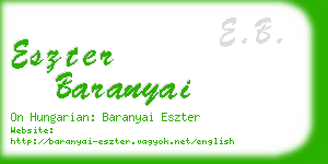 eszter baranyai business card